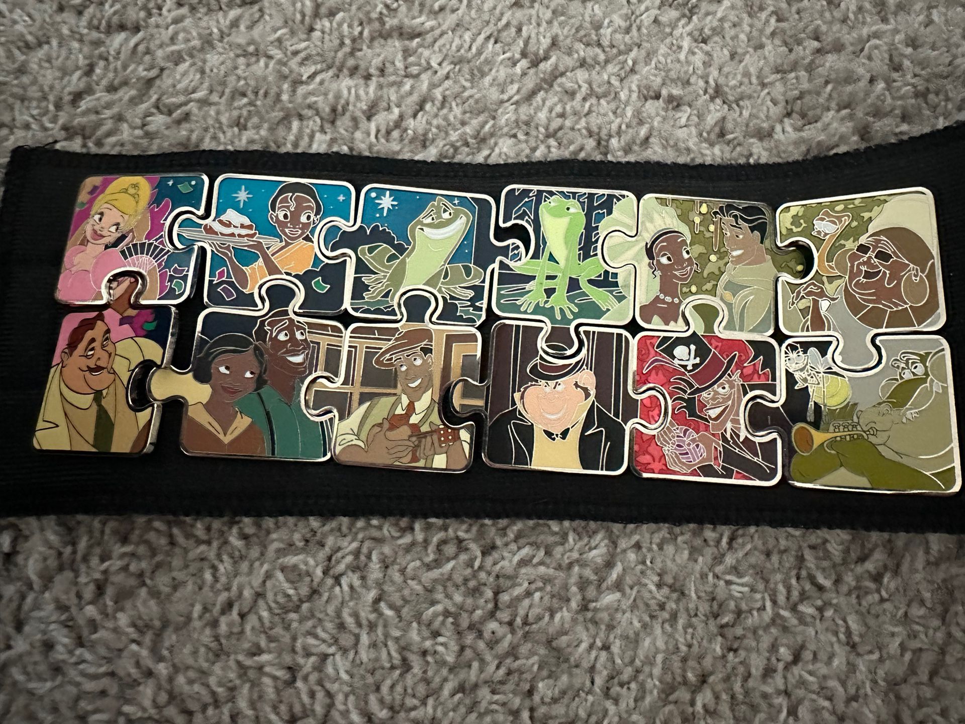 Disney Princess And The Frog Character Connection Puzzle Limited Edition Full Set