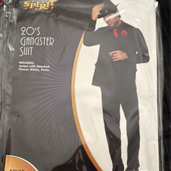 20s Gamgster Suit Halloween Costume With Mask