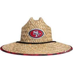 San Francisco 49ers Floral Straw Hat