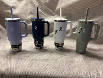 Hydro Flask Tumbler with Handle and Straw –  4 Available