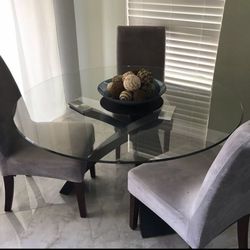 Glass Table and Chairs