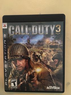 Sony PlayStation ps3 call of duty 3