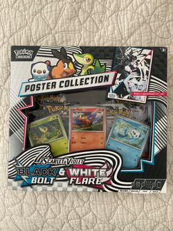 🔥Black bolt and white Flair poster collection pokemon