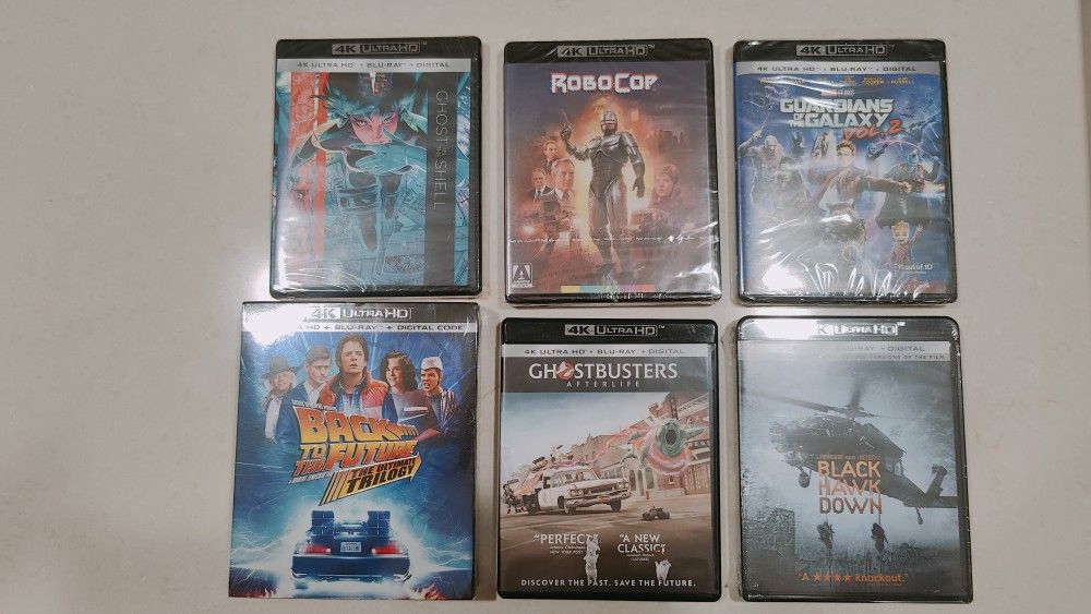 4k Movies: New In Original Packaging