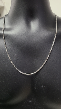 3MM Franco Chain White Gold 10K SOLID GOLD LEO-008