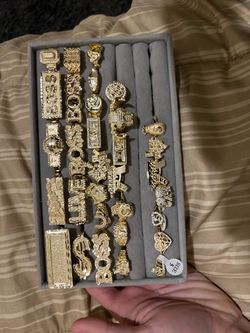 Plated gold rings