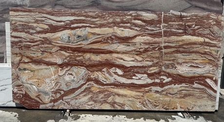 Natural Marble Arabescato Rosso Polished Finish
