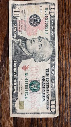Crazy numbers bill $20.00  CASH TEXT FOR PRICES.