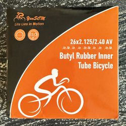 2 Heavy Duty 26 “ Butyl Rubber Bicycle Tubes