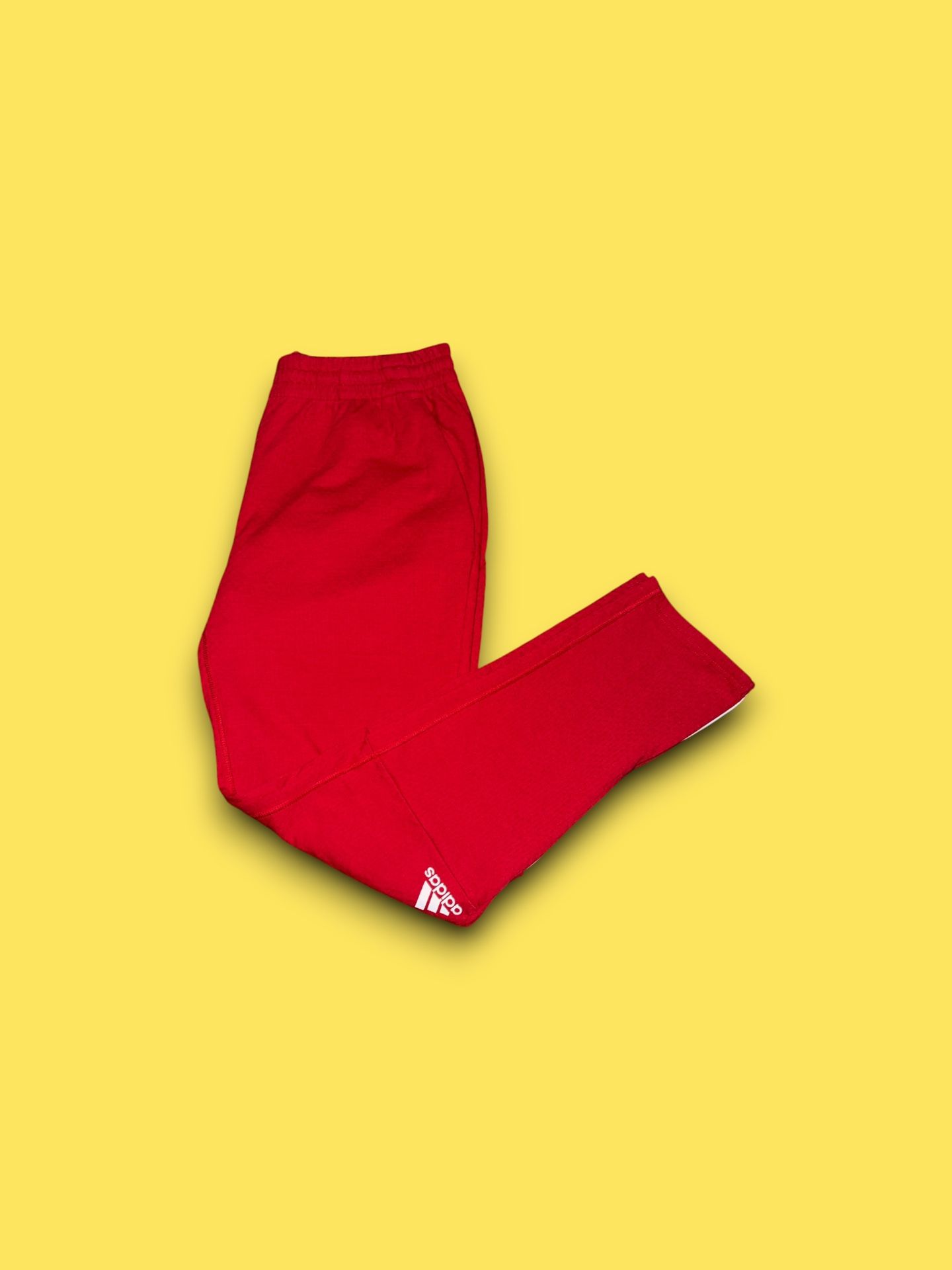 Adidas Men's Squad ID Mesh Track Pants University Red-White Zipper Pockets Large