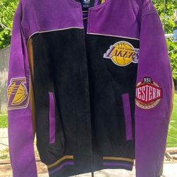 VINTAGE LA LAKERS JACKET MED SIZE 