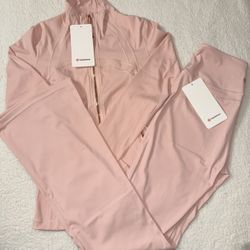 LIGHT PINK LULULEMON SET!