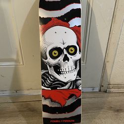 Powell Peralta Ripper Skateboard Silver/Black/Red