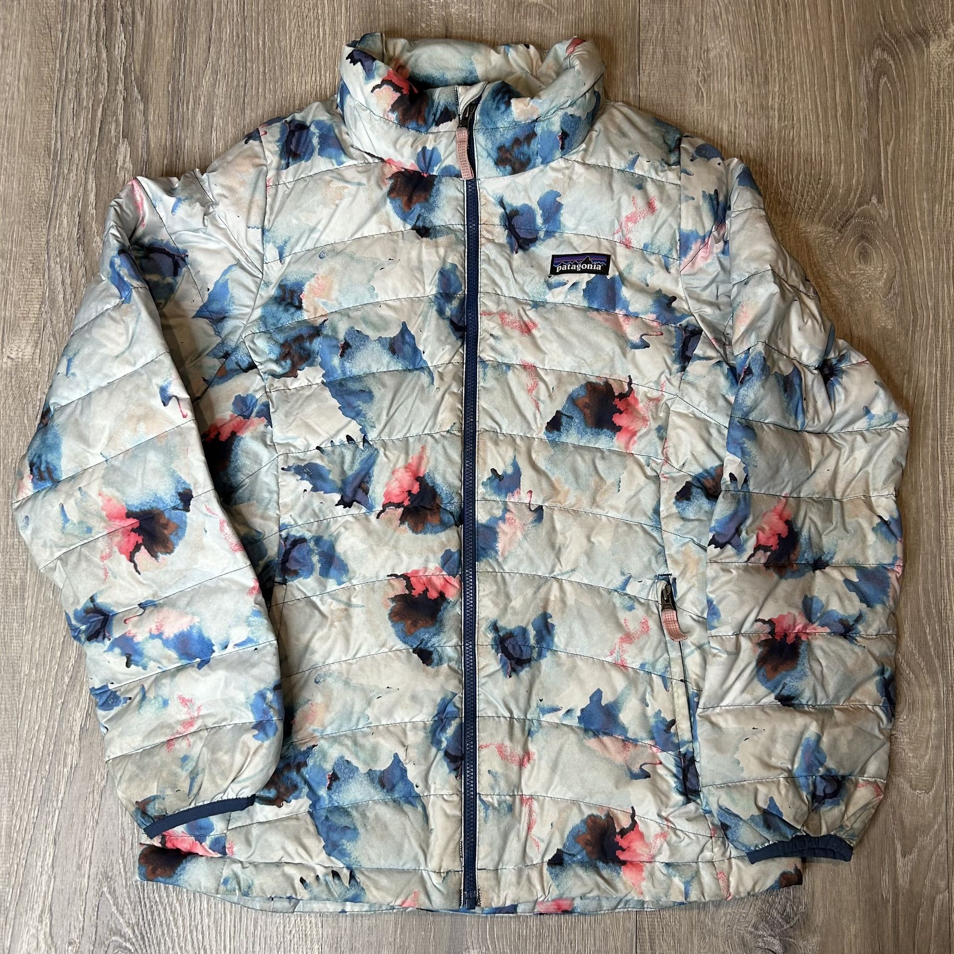 Patagonia Girls Down Sweater Insulated Puffer Jacket Size L 12