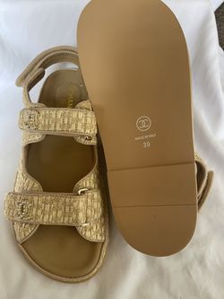 Chanel Straw Sandals for Sale in Perris, CA - OfferUp