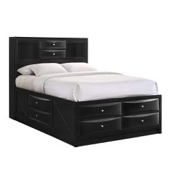 Twin  Size Bed With Drawers And Matress