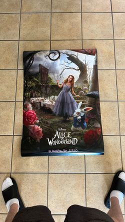 Alice In Wonderland Movie Poster 27x40 Double Sided