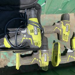 Ryobi Drills. And Sanders. 