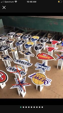 Raiders, Dodgers, Rams, Chargers, Niners, Metal Hitch Cover Sign