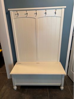 Storage Bench with Hooks
