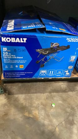 Kobalt 10in Folding Wet Tile Saw with Stand
