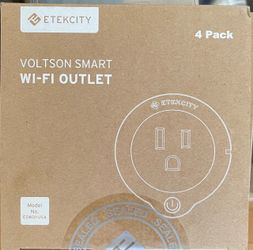 NEW Etekcity Voltson WiFi Smart Outlet (4-Pack) - Factory Sealed