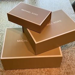 Michael Kors Empty GIFT BOX Set Of 3- LARGE-MEDIUM-SMALL SIZES, New, FAST SHIPP!