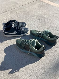 Nike shoes black 11 green12