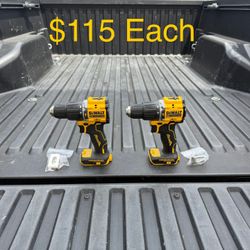 DEWALT ATOMIC 20-Volt MAX Brushless Cordless 1/2 in. Hammer Drill (Tool-Only) **2 Available, $115 Each**