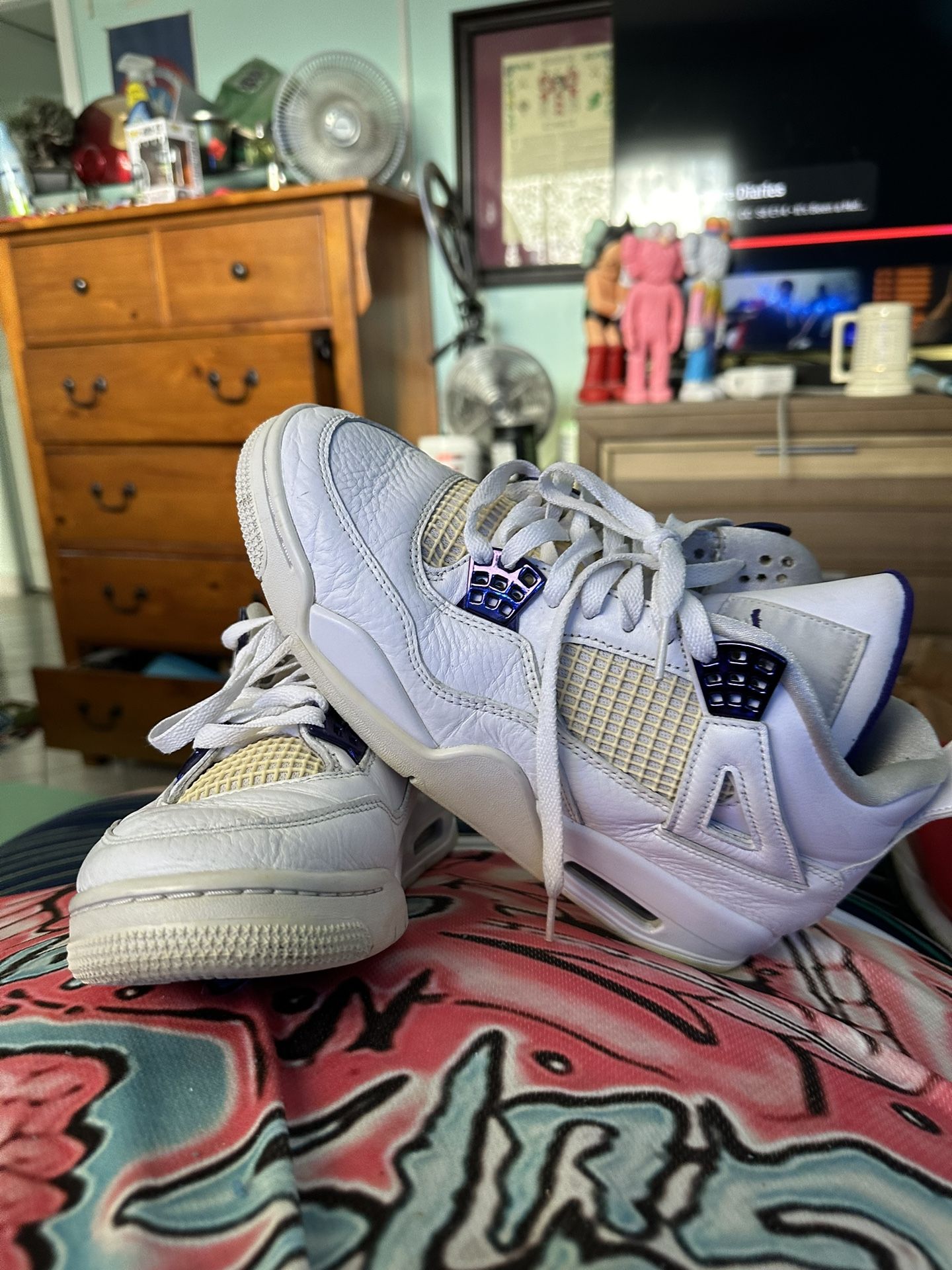 Jordan Metallic Purple Size Used