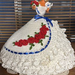 Miss July 1992 Barbie Hand Crochet Dress Annie Potter Cotillion Collection