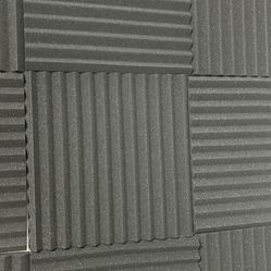 20 Ice Black Acoustic Panels Studio Foam Wedges 1"x12"x12"