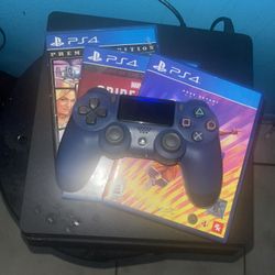 PS4 SLIM For Sale 3 Games Included On Hand And A Extra Controller