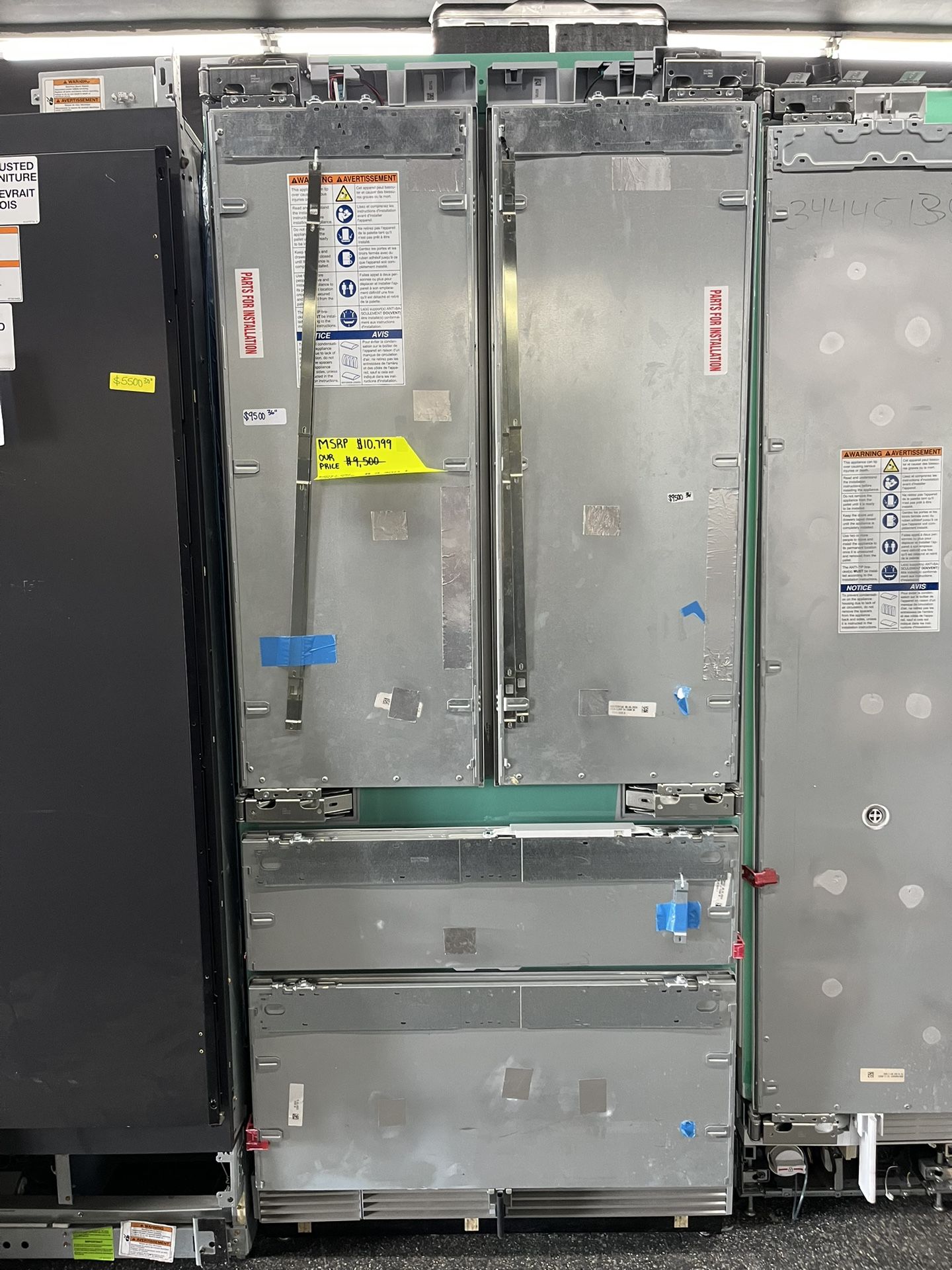 Freedom 36” Built In Panel Ready 4 Door Thermador Refrigerator New Open Box