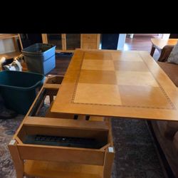 3 Piece Blond Wood Livingroo. Set