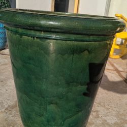 Large Glazed Ceramic Plant Pot