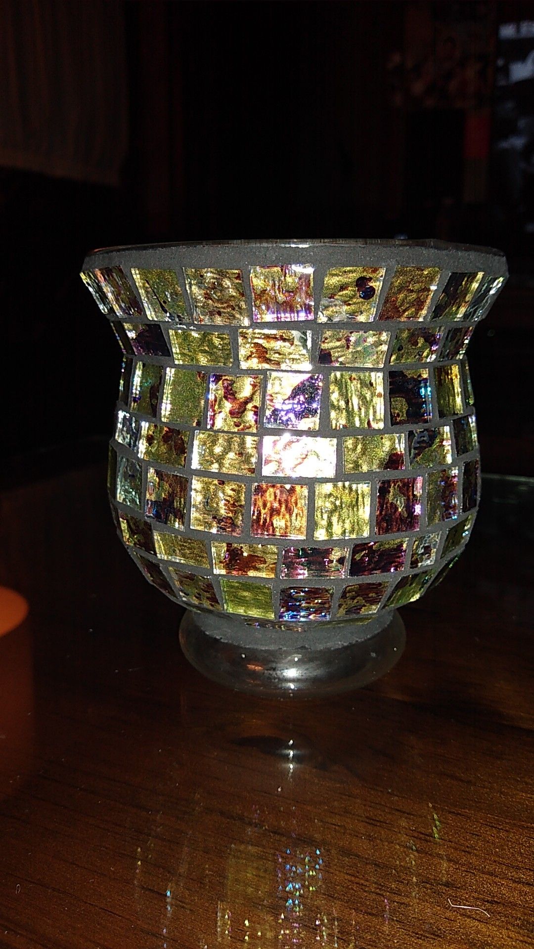 Mosaic Vase/Candle Holder