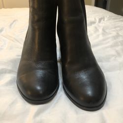 Black Leather Booties