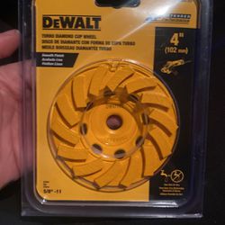 Dewalt 4” Diamond Cup Wheel 