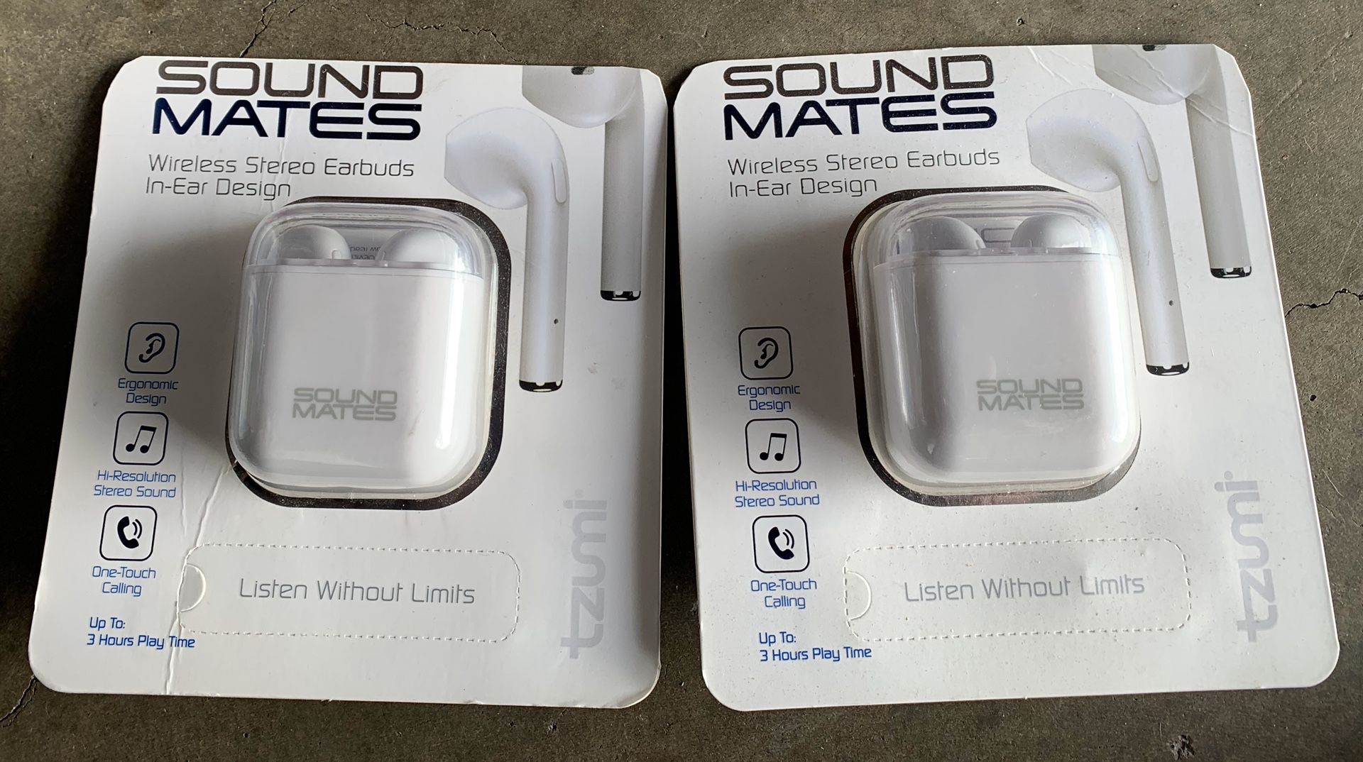 Sound mates- wireless stereo earbuds /brand new