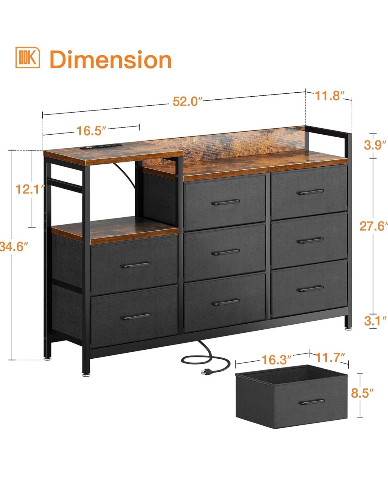 8 Tier Mesh Drawer