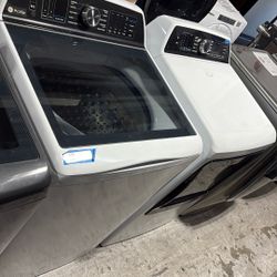 GE Topload Washer And Electric Dryer 