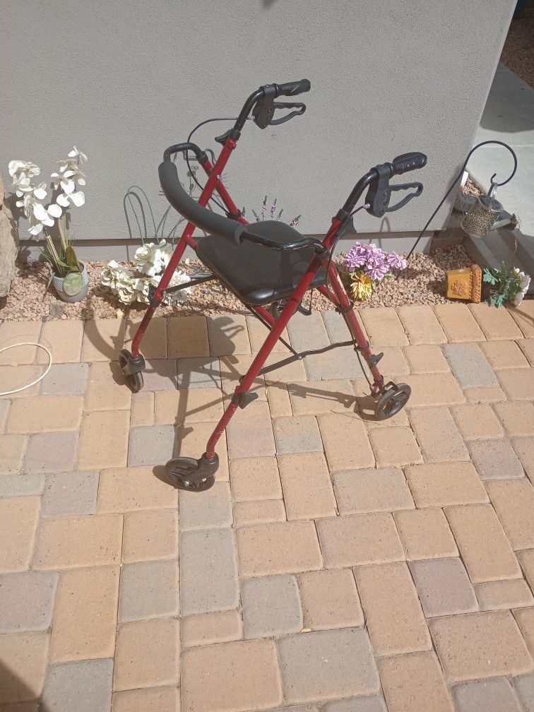 Walker Sit Down No Basket