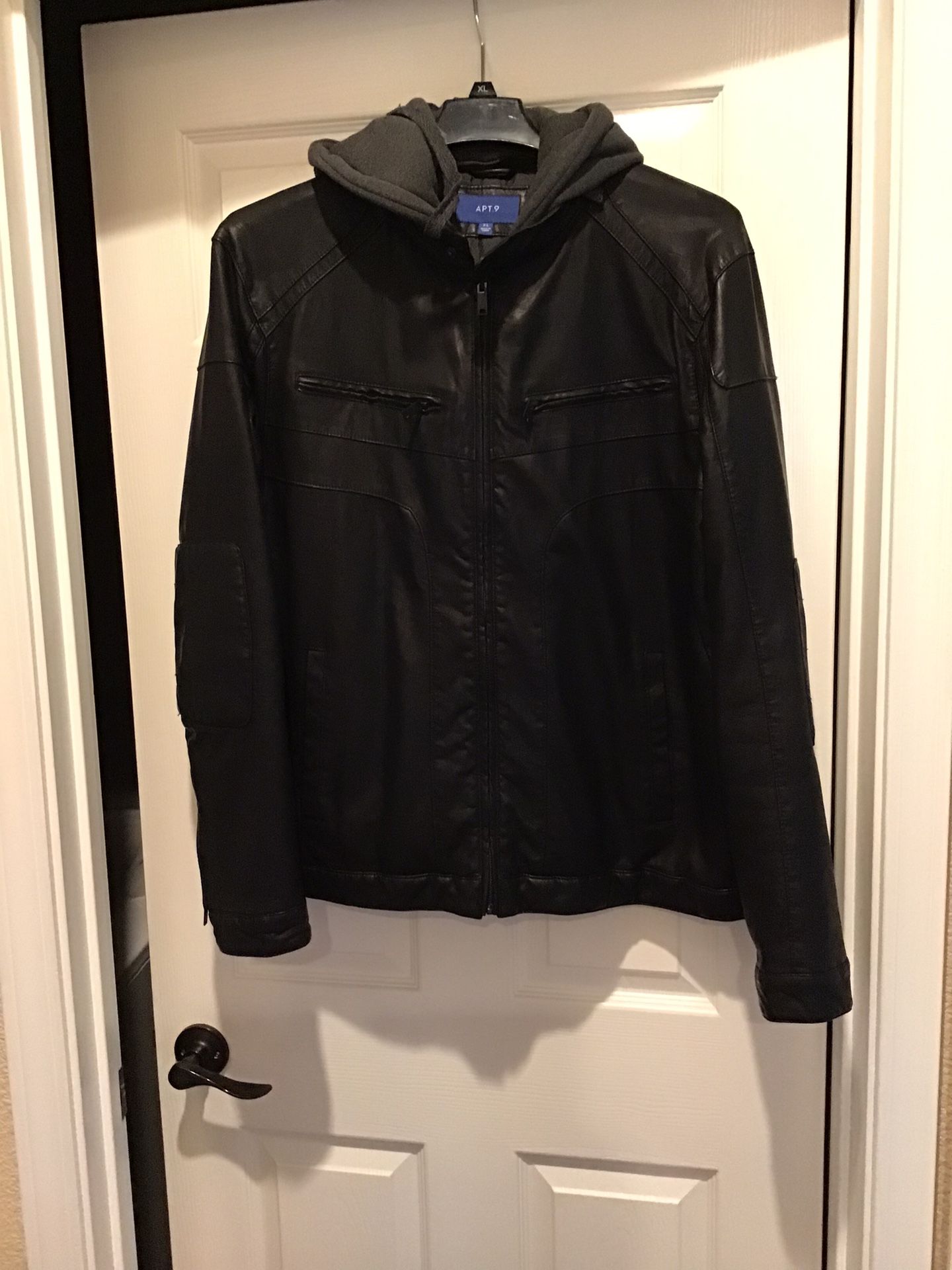 Mens Apt. 9 Imitation Leather Jacket