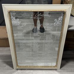 Ivory And Gold Mirror 29 X 40