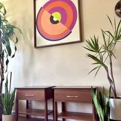 Lovely Matching Mid Century Modern Nightstands