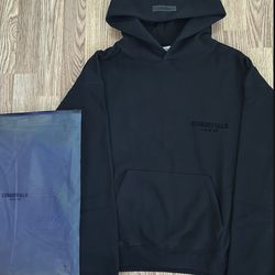 Black Essentials Hoodie