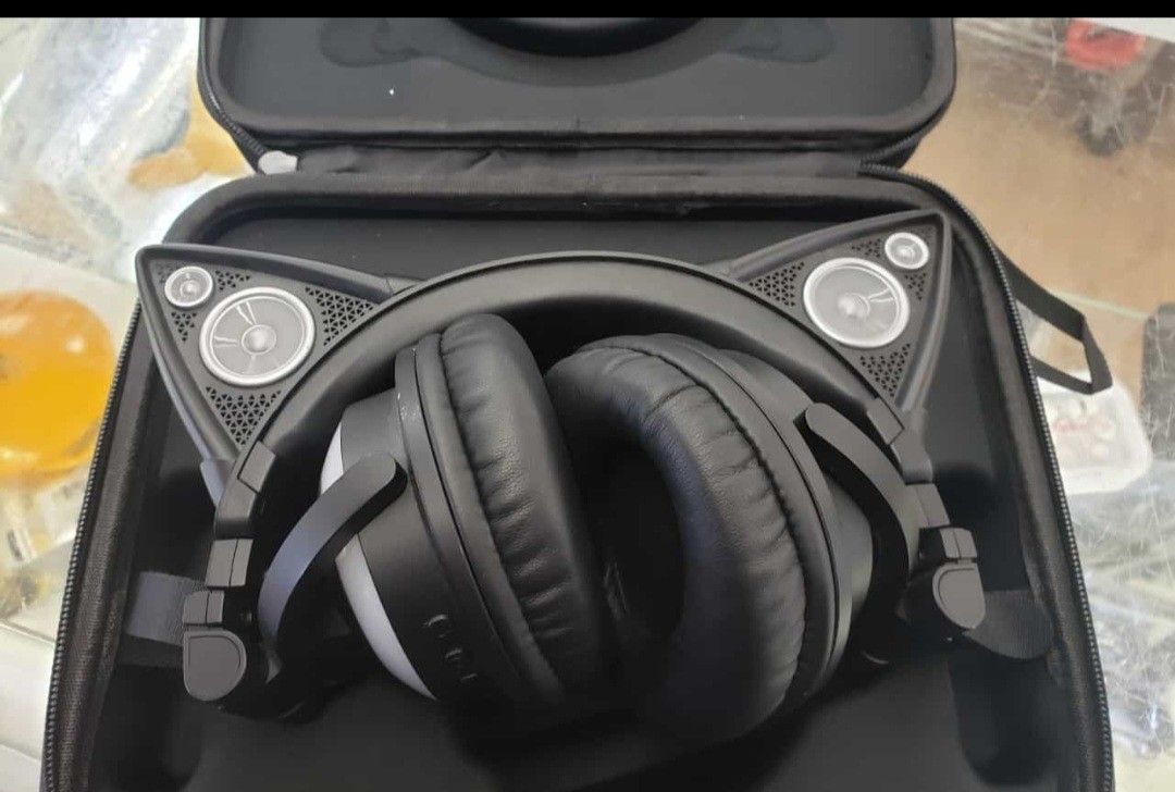 Very Nice,Cat Headphones π§ Lights Up