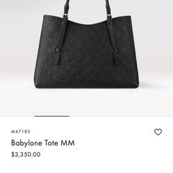 Louis Vuitton- Babylon Tote MM (New)