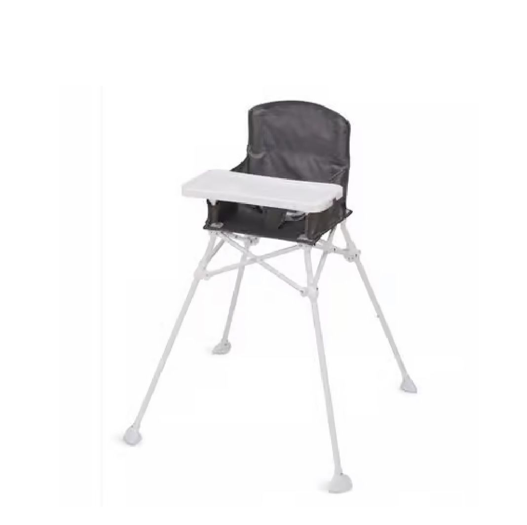 Regalo My Portable High Chair Gray Metal/Nylon Portable Booster Seat